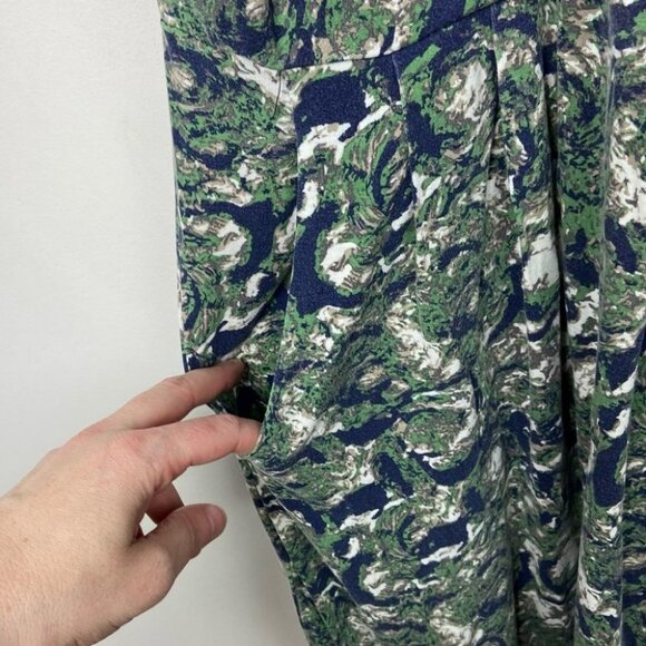 Anthropologie Porridge Green Woody Nymph Dress Size XS V-Neck Pockets Bohemian - Picture 6 of 10